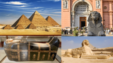 جولة لمدة يوم إلى أهرامات الجيزة، وتمثال أبو الهول، والمتحف المصري